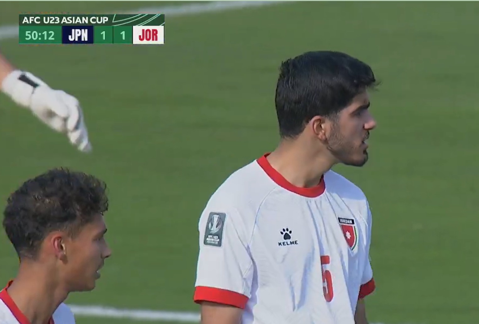 Có thể là hình ảnh về bóng đá, bóng đá và văn bản cho biết 'AFC U23 ASIAN AFCU23ASIANCUP 3ASIANCUP CUP 50:12 JPN 1 1 JOR O m WRDAR EM KELME'