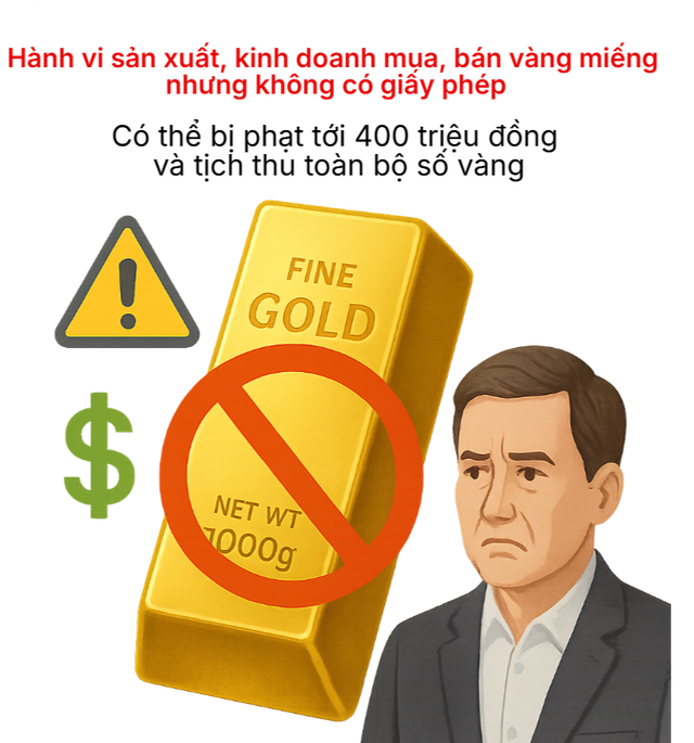 Từ ngày 9/2 tới đây, người vi phạm bị tịch thu toàn bộ vàng trong trường hợp nào? - Ảnh 2.