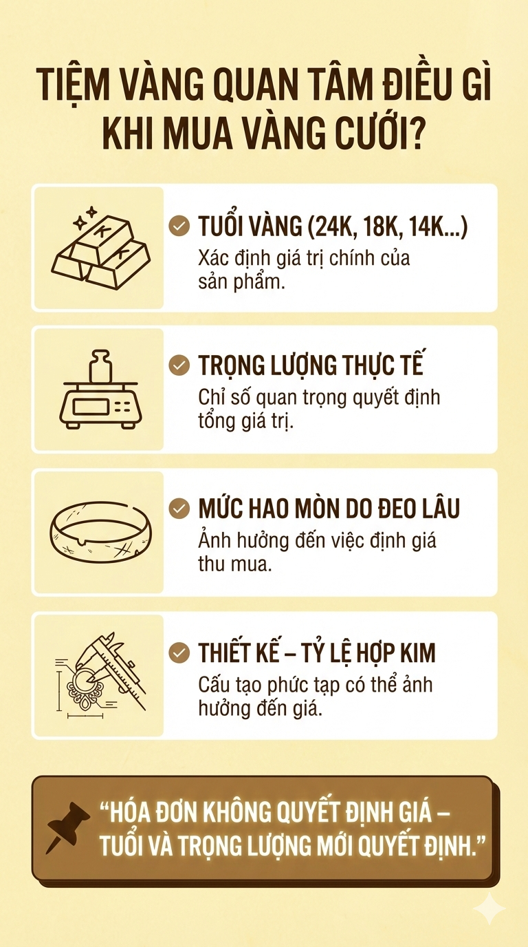 Bán vàng cưới không có giấy tờ có sao không? Nhiều người mang vàng đi bán mới biết điều này - Ảnh 4.