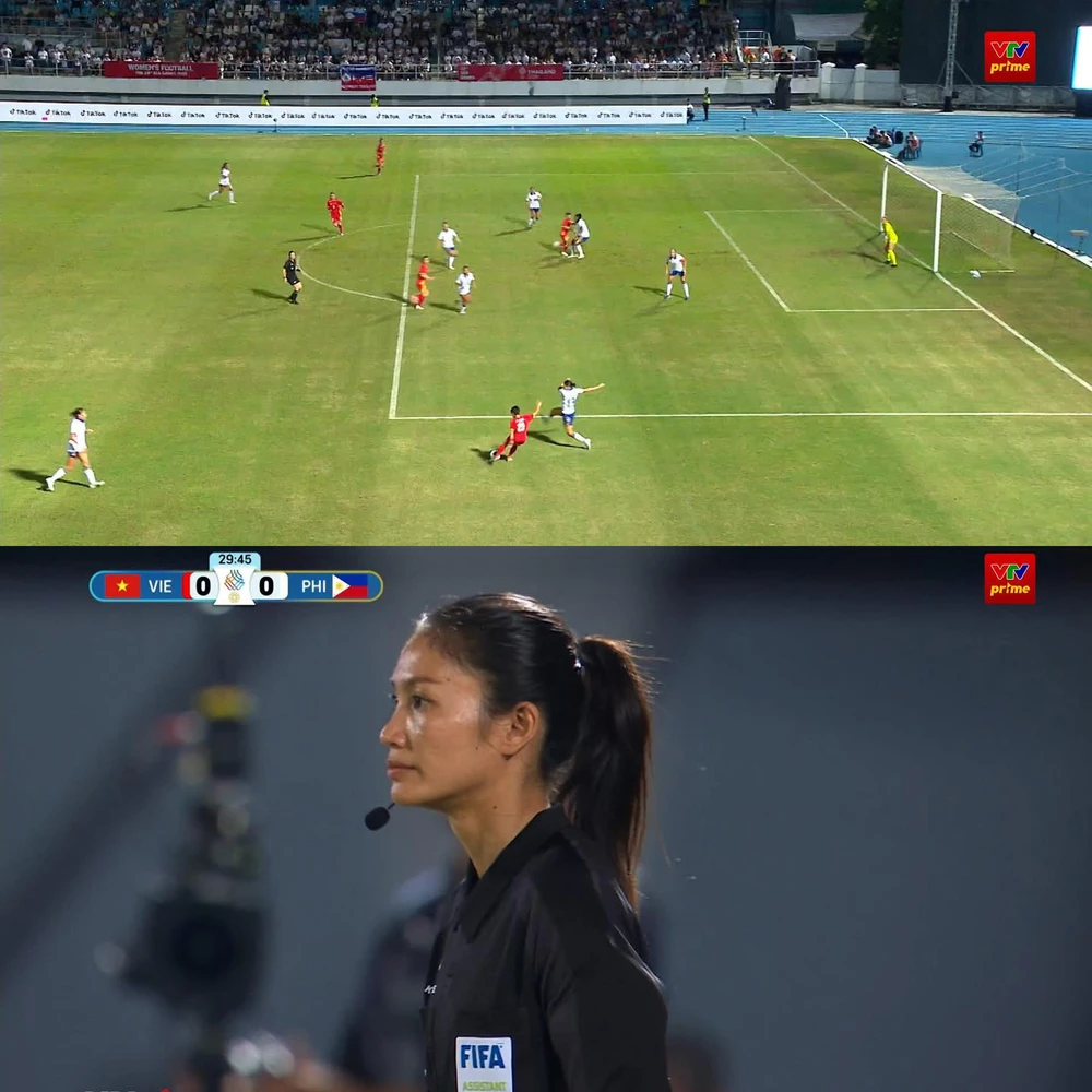 Tình huống tuyển Việt Nam ghi bàn thắng hợp lệ ở chung kết SEA Games 2025 nhưng bị trọng tài từ chối công nhận