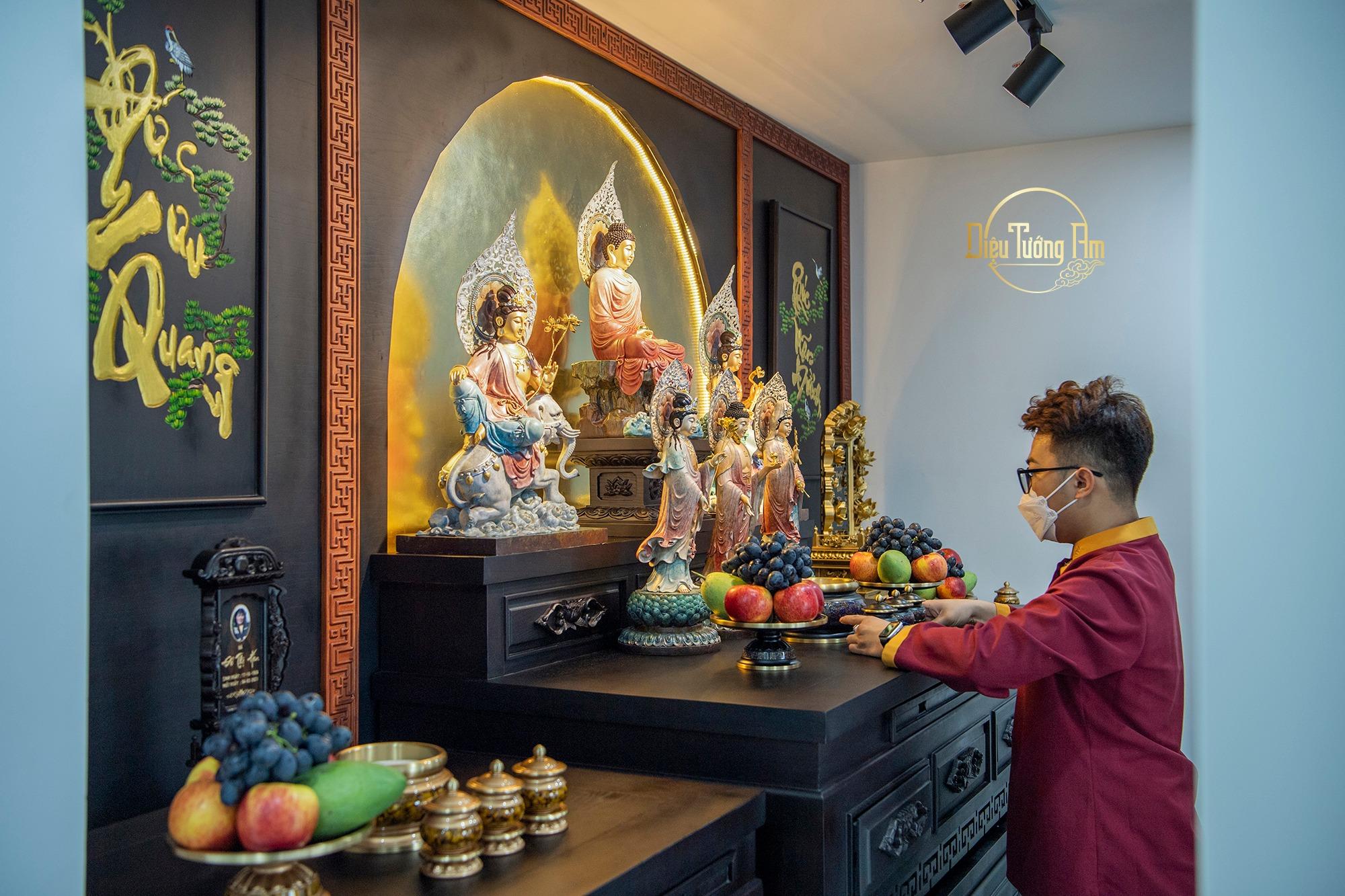 bao sái bàn thờ thần tài đúng chuẩn