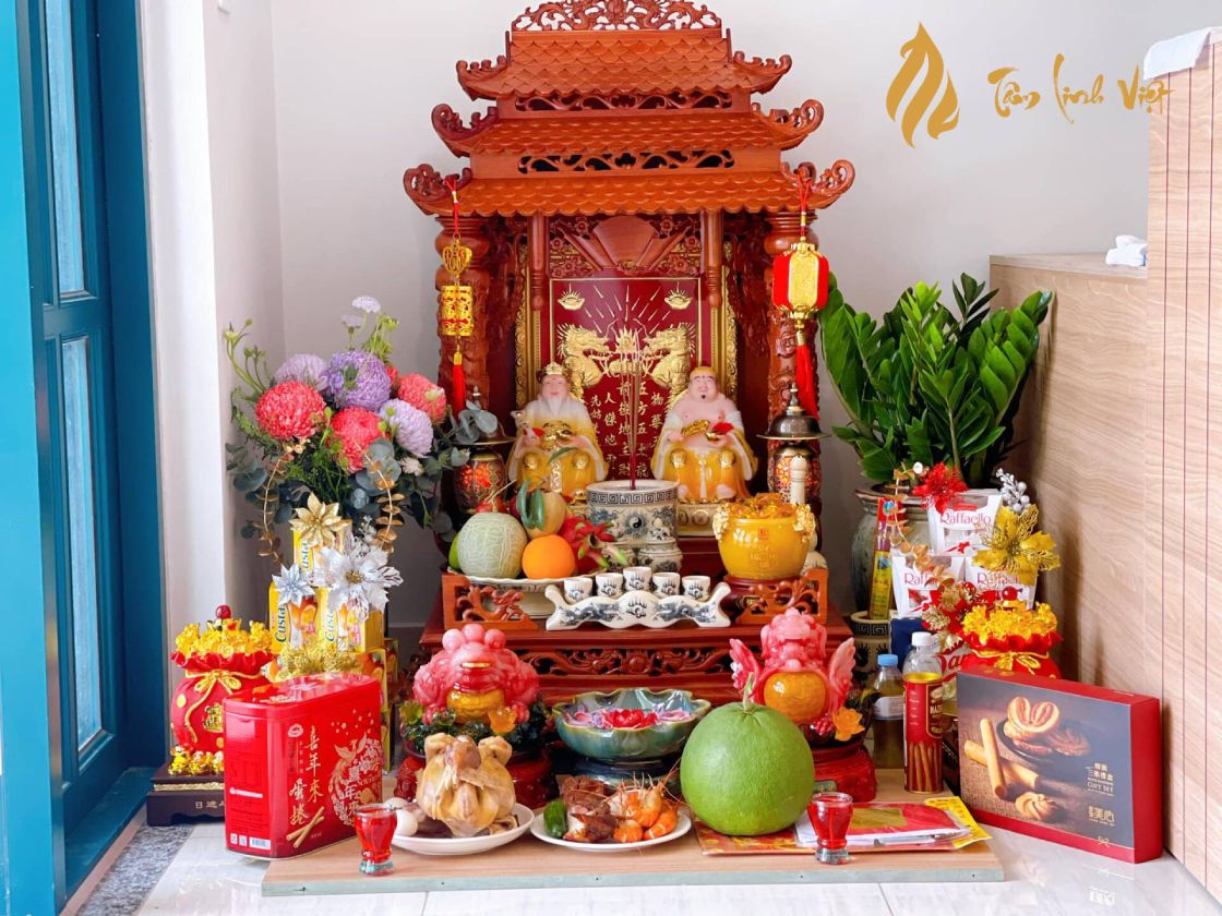 hướng dẫn bao sái bàn thờ thần tài đúng cách