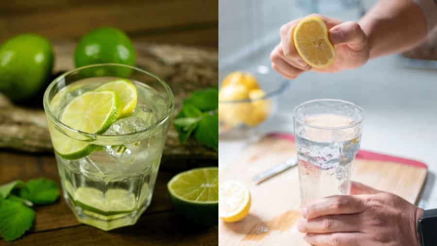 Uống nước chanh vào buổi sáng giúp cải thiện tiêu hóa, bổ sung nước, cung cấp vitamin C...