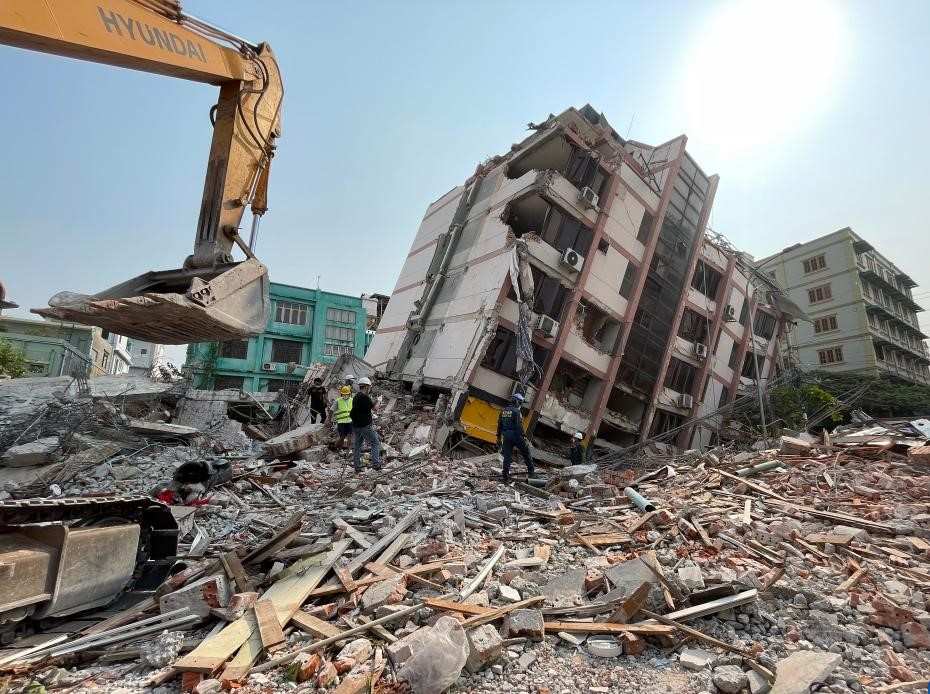 Trận động đất 7,7 độ richter ở Myanmar ngày 28.3.2025 khiến gần 3.500 người thiệt mạng. Ảnh: Xinhua