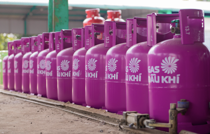 Gas tại một đại lý phân phối của VT GAS. Ảnh: Thùy Như