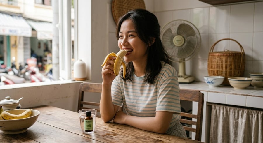 Nếu bạn thường xuyên cảm thấy uể oải hoặc thiếu năng lượng vào buổi sáng, chuối chính là 