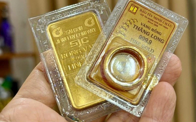 Giá vàng nhẫn trơn, vàng miếng chiều 17/6