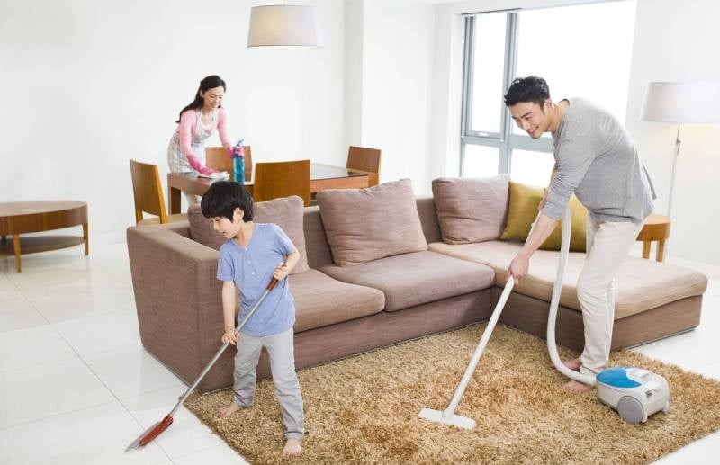 Giữ nhà cửa sạch sẽ, gọn gàng 