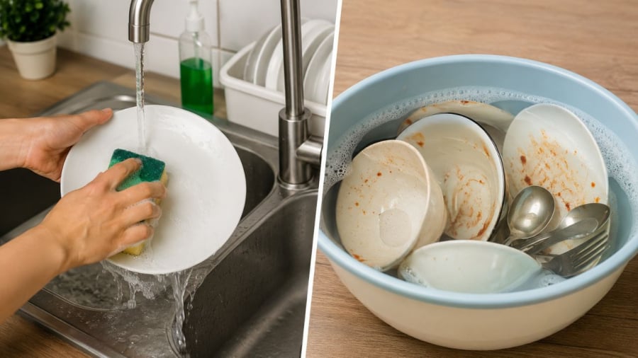 Nhà bạn rửa ngay hay ngâm xong mới rửa