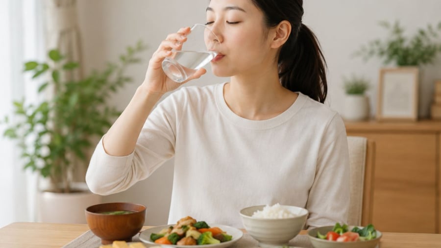 Uống nước sau ăn liệu có tốt không?