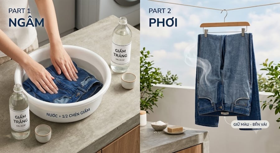 Bản chất của mùi hôi trên quần jeans không hẳn do bụi, mà phần lớn từ vi khuẩn tích tụ từ mồ hôi và tế bào chết.