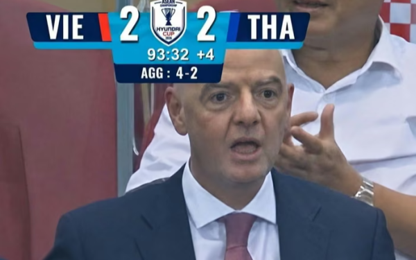 Khoảnh khắc “há hốc mồm” của Chủ tịch FIFA gây sốt MXH