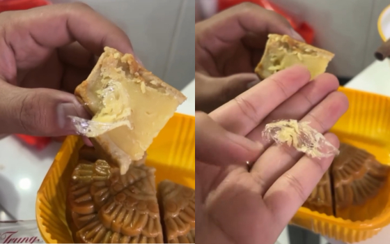Thương hiệu bánh Trung Thu nổi tiếng N.L bị phản ánh bánh có vật lạ giống móng chân, có người từng gặp nilon trong nhân bánh - Ảnh 3.